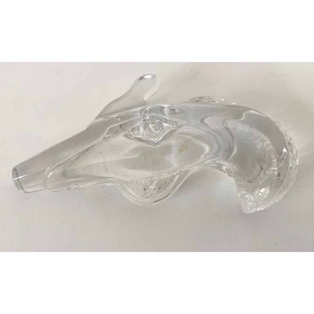 Paperweight Crystal Full Jonal Lead 24% Crystal Derringer Gun West Germany